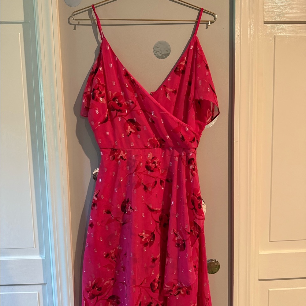 White House Black Market Dress | Pink Floral Dress